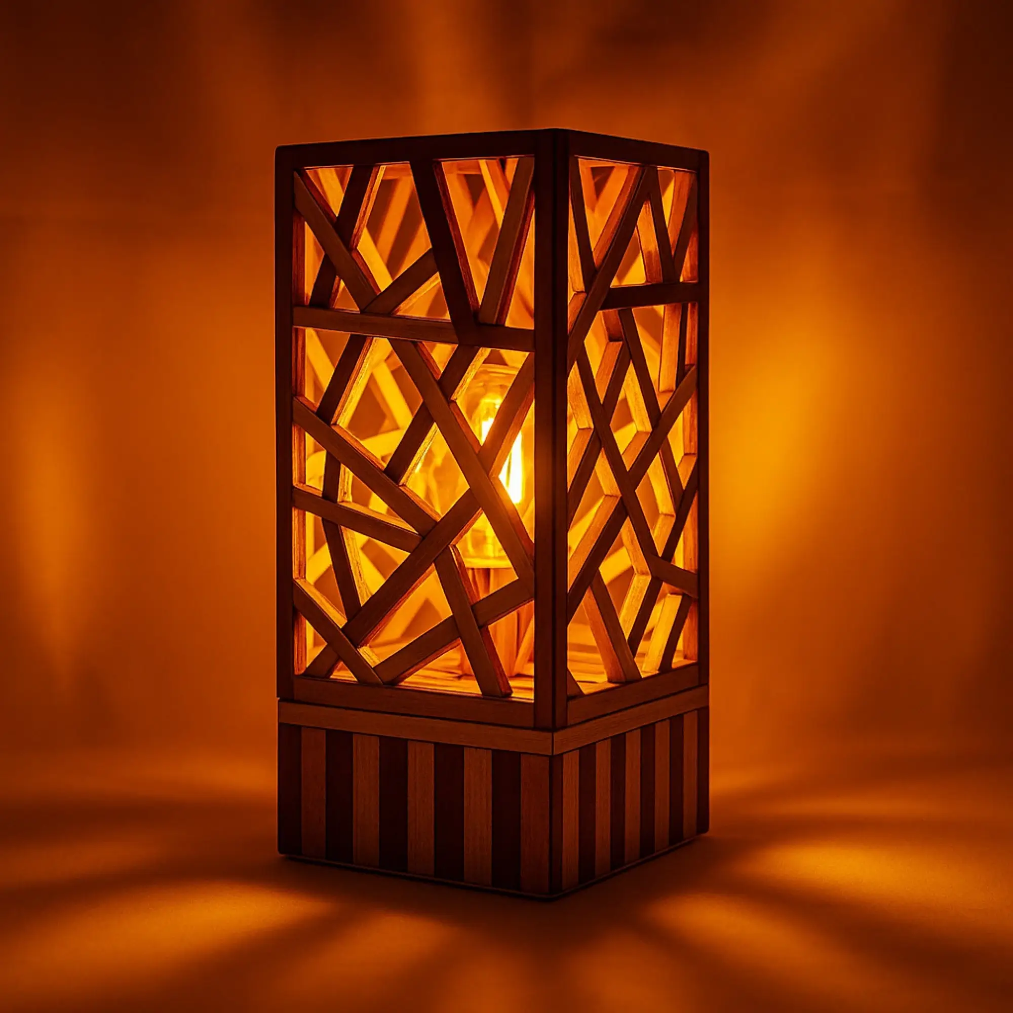 Lampe décorative – Design géométrique ajouré